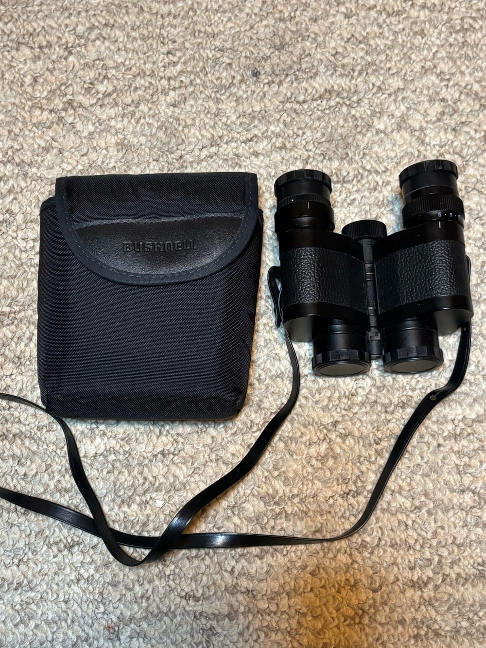Bushnell Black Compact Binoculars with Carrying Case